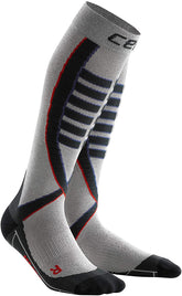 CEP Obstacle Run Men's Compression Socks, Silver